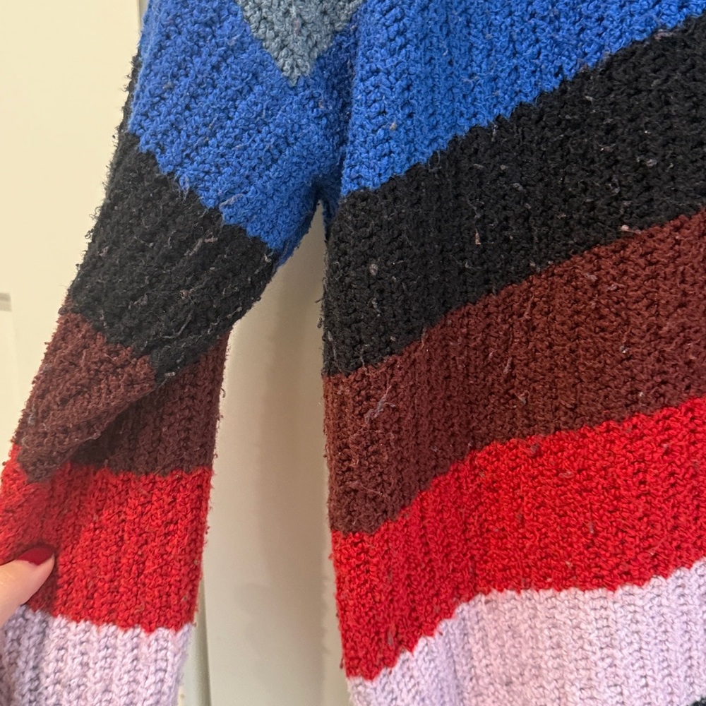 American Eagle Multi Color Striped Sweater - Picture 3 of 5